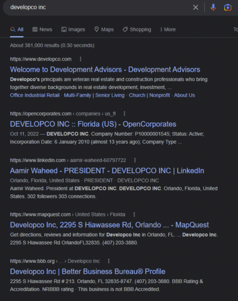 Aamir Waheed developco inc