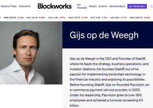 StablR Founder Gijs op de Weegh: A Biography Shrouded in Secrecy
