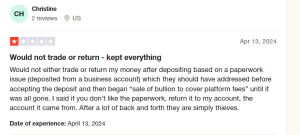 Poor Communication and Unresolved Issues Tarnish iTrustCapital’s Reputation