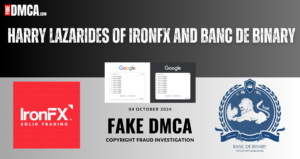 Harry Lazarides’ Internet Cover-Up: Hiding the Dirty Secrets of IronFx and Banc de Binary