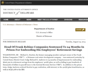New Lawsuit Against Michael Stortini for Employee Retirement Account Thefts?