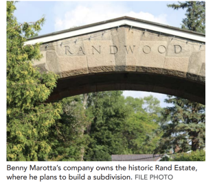 Is Benny Marotta having trouble with his project for development?