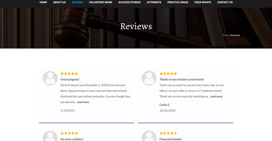  GM Law Firm’s Reviews