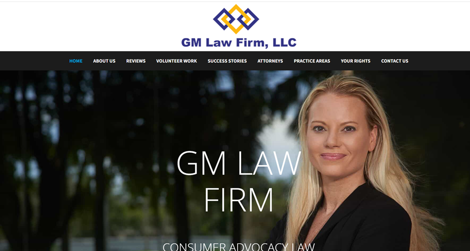 GM Law Firm’s Website