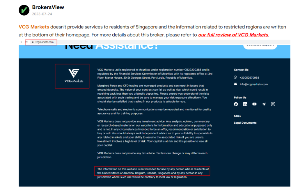 VCG Markets