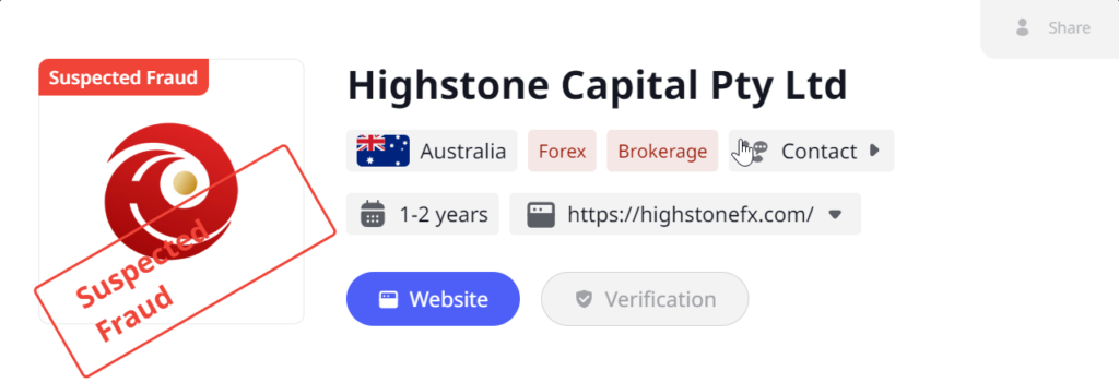 Highstone Capital Pty Ltd
