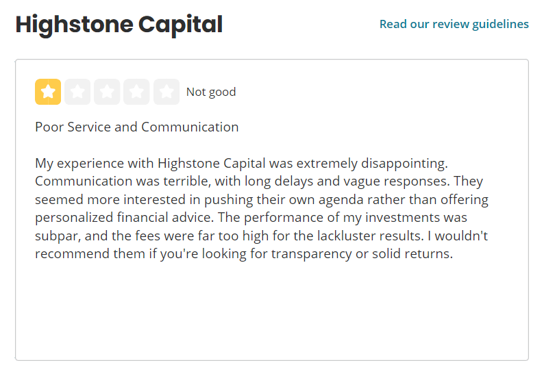 Highstone Capital Pty Ltd
