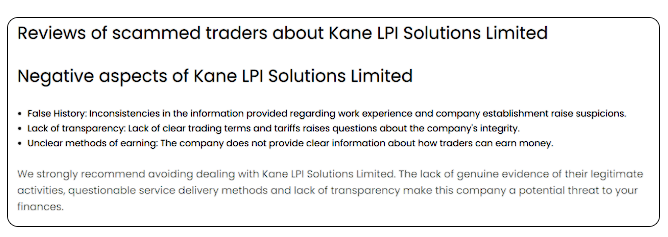Kane LPI Solutions Limited