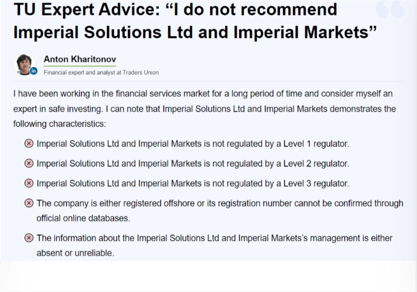 Imperial Solutions Ltd