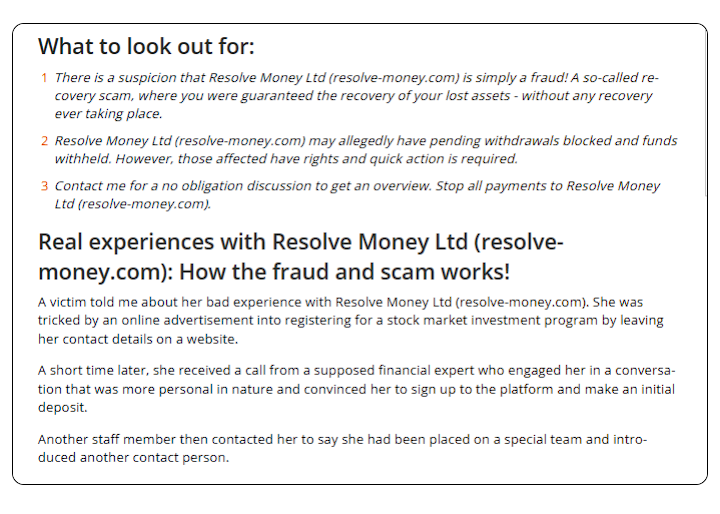 Resolve Money Ltd
