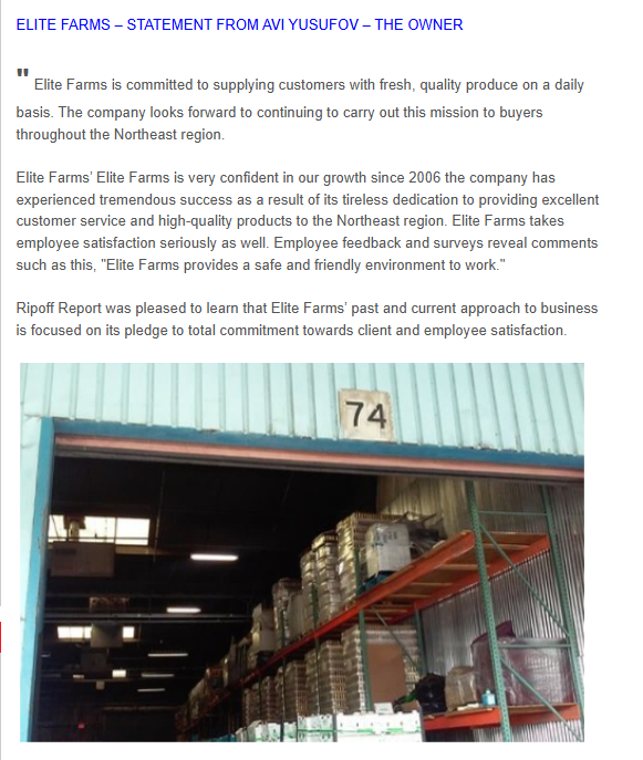 Elite Farms Inc