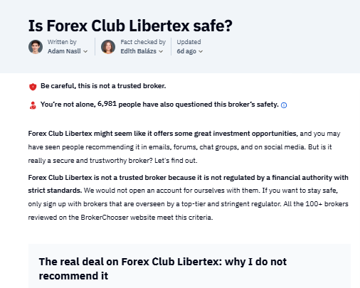 Forex Club Libertex