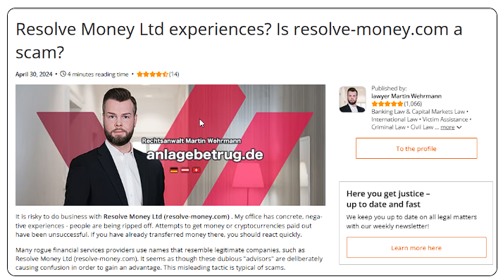 Resolve Money Ltd