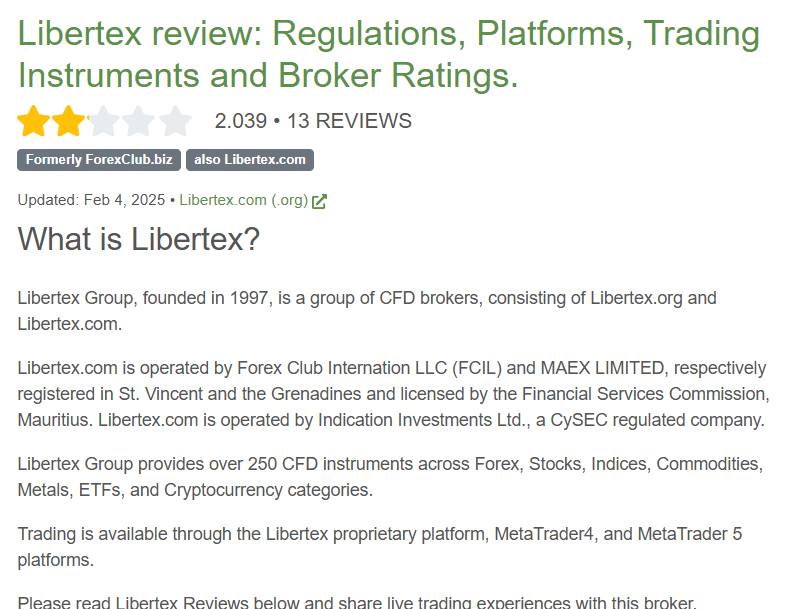 Forex Club Libertex