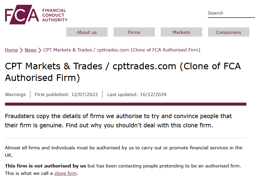 CPT Markets