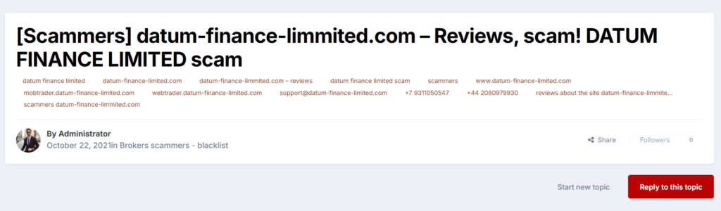 Datum Finance Limited