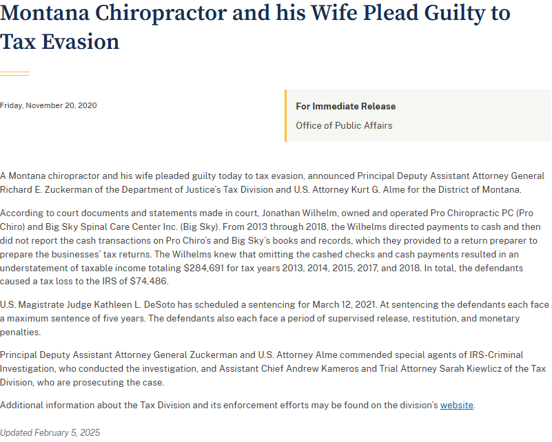 Montana Chiropractor