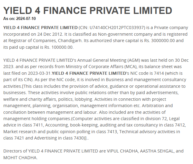 Yield 4 Finance