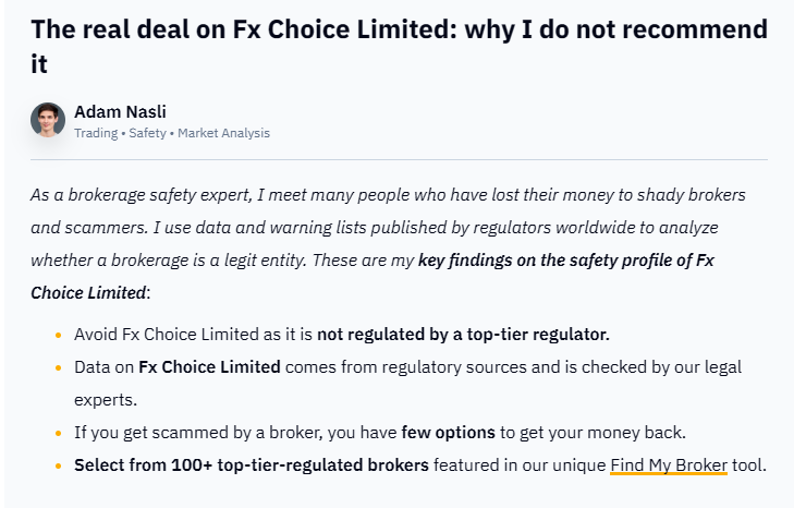 Fx Choice Limited