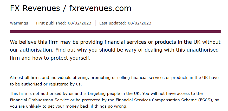 FxRevenues