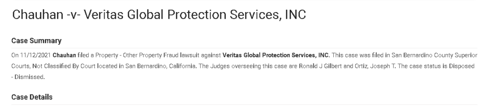 Veritas Global Protection